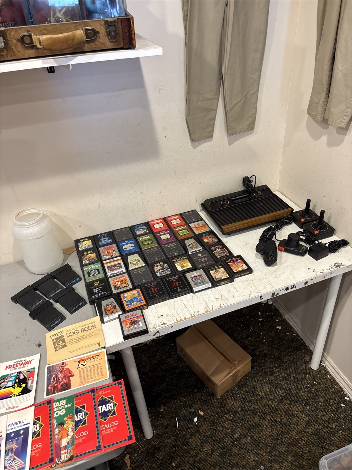 Atari 2600 Console 41 Games Tested Bundle Lot Joystick