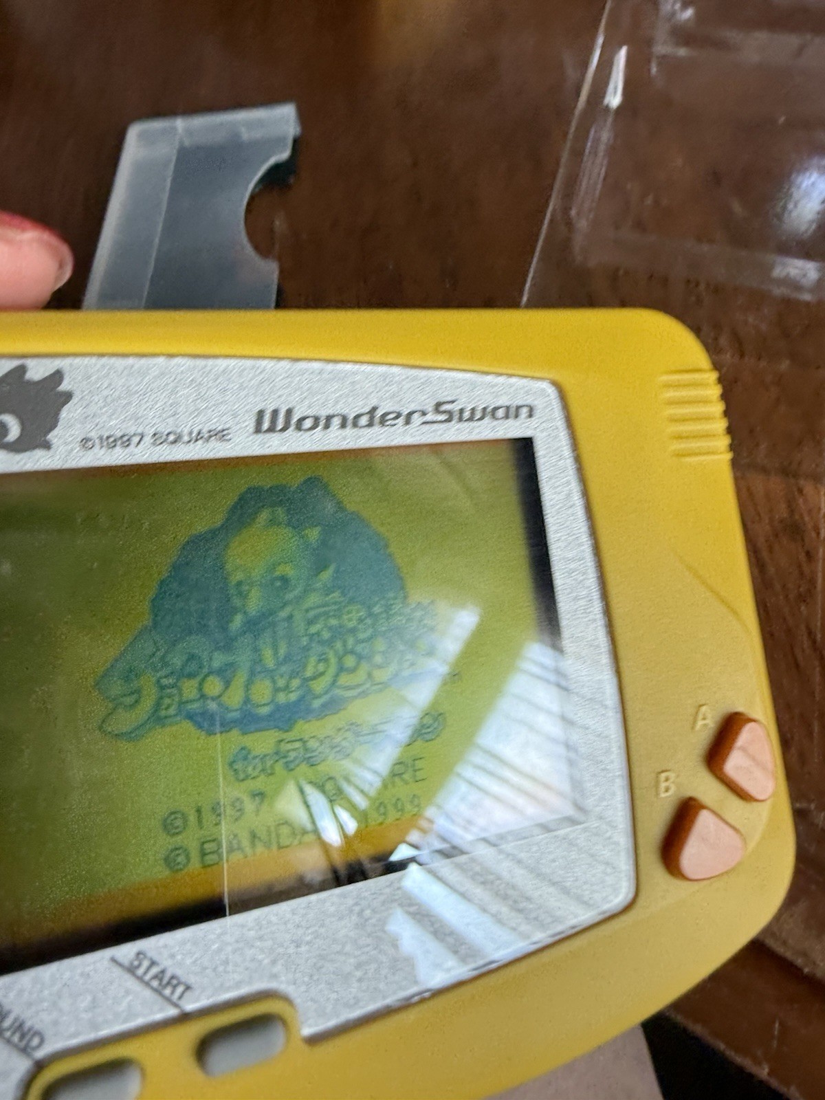 WonderSwan CHOCOBO Console Only SW-001 Bandai Tested Working Japan