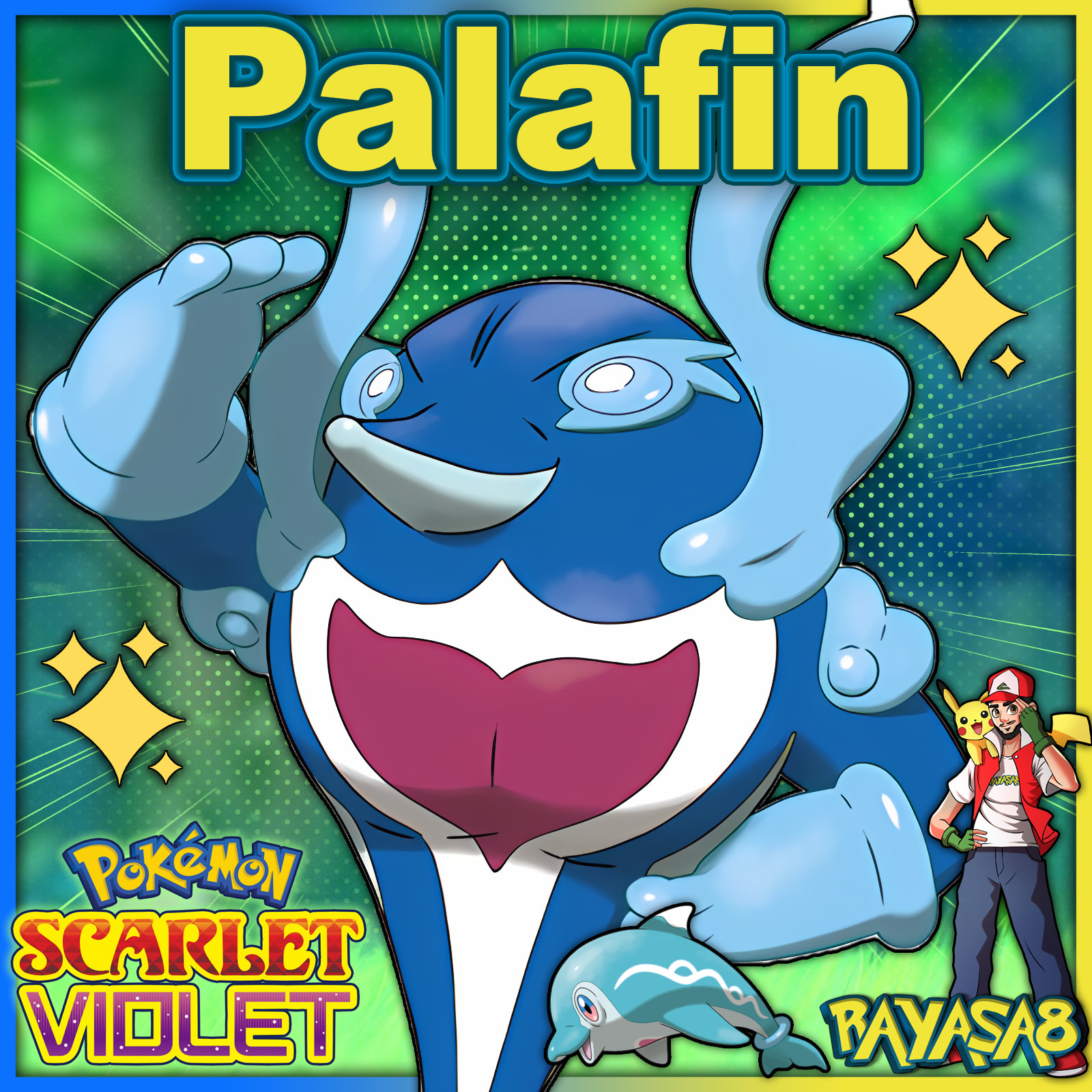 Palafin 6iv ✨Shiny✨ Non Shiny Best Stats Scarlet and Violet Pokémon Home