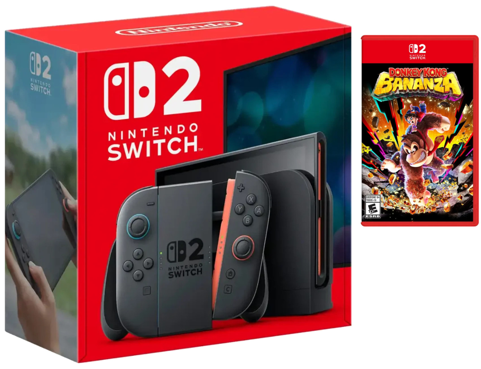 NEW Nintendo Switch 2 Gaming Console with Donkey Kong Bananza