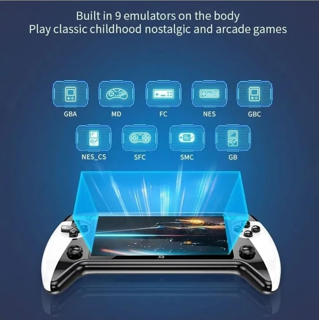 X9 Retro Handheld Game Console with 5.5-inch HD Retro Handheld Game Console 2Pcs