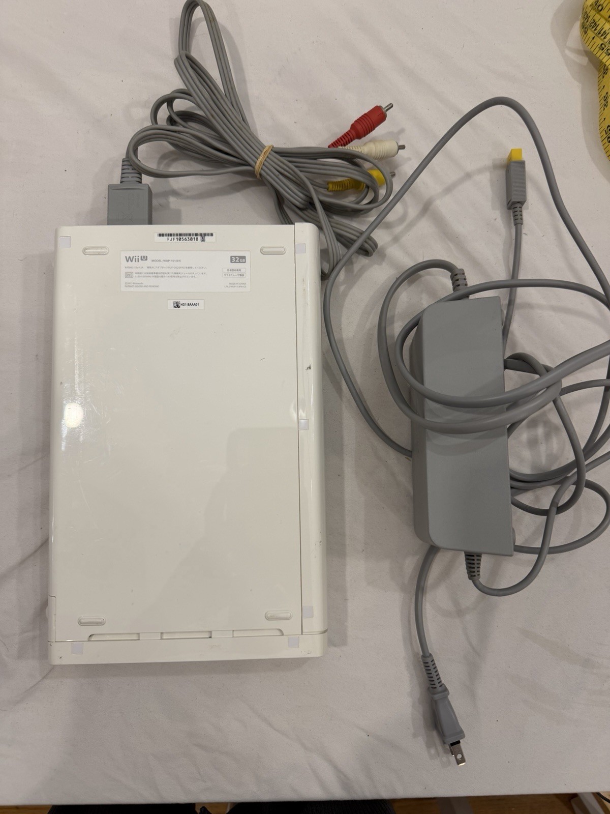 Nintendo Wii U WUP-001(02) Console 8GB White HDMI USB- Not Tested