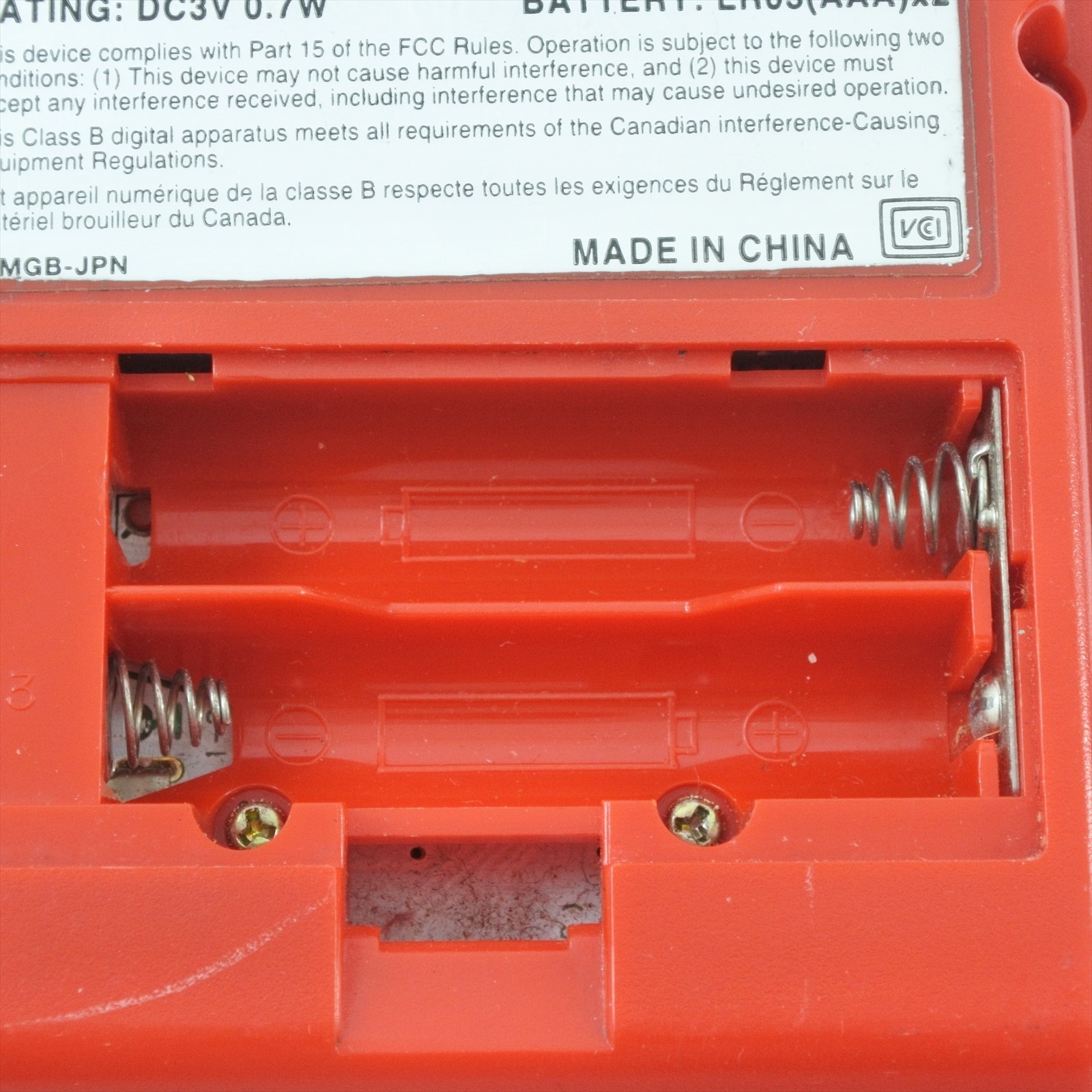 JUNK Gameboy Pocket Red Console MGB-001 Not working Nintendo CHINA 9320 gb