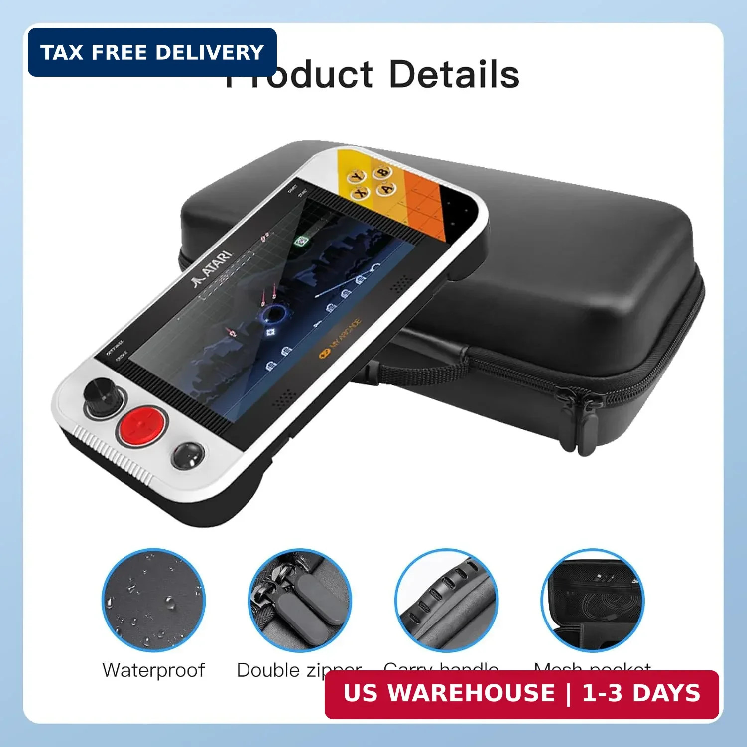 Carrying Case for My Arcade Atari Gamestation Go Retro Video Games Console,St…