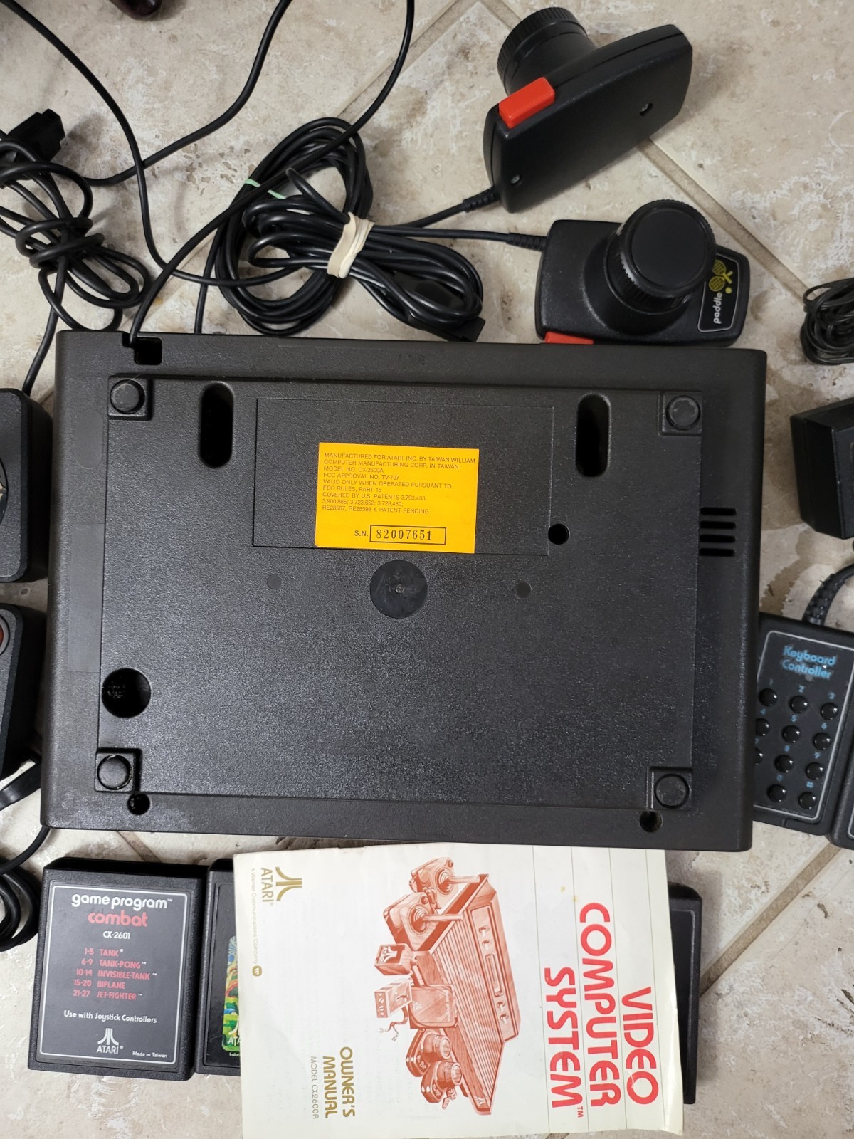 Atari Video Computer System CX-2600A Console BUNDLE READ