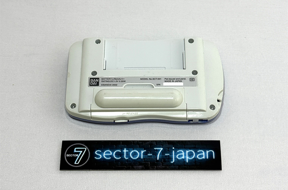BANDAI WonderSwan Crystal Violet Purple Rare Handheld Game Console System Japan