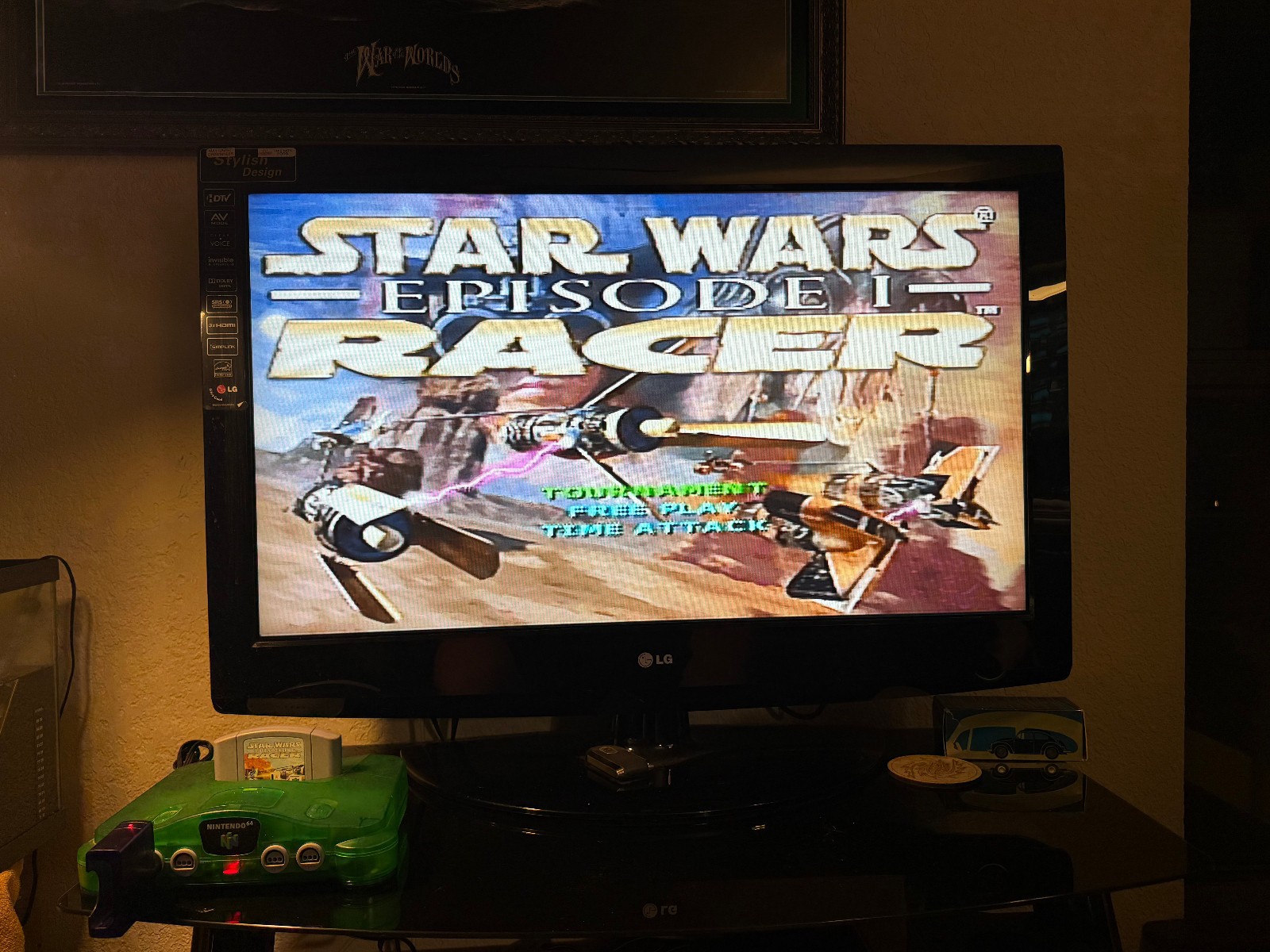 Authentic N64 Nintendo 64 Console BUNDLE Jungle Green Expansion Pack 4 Games +!!