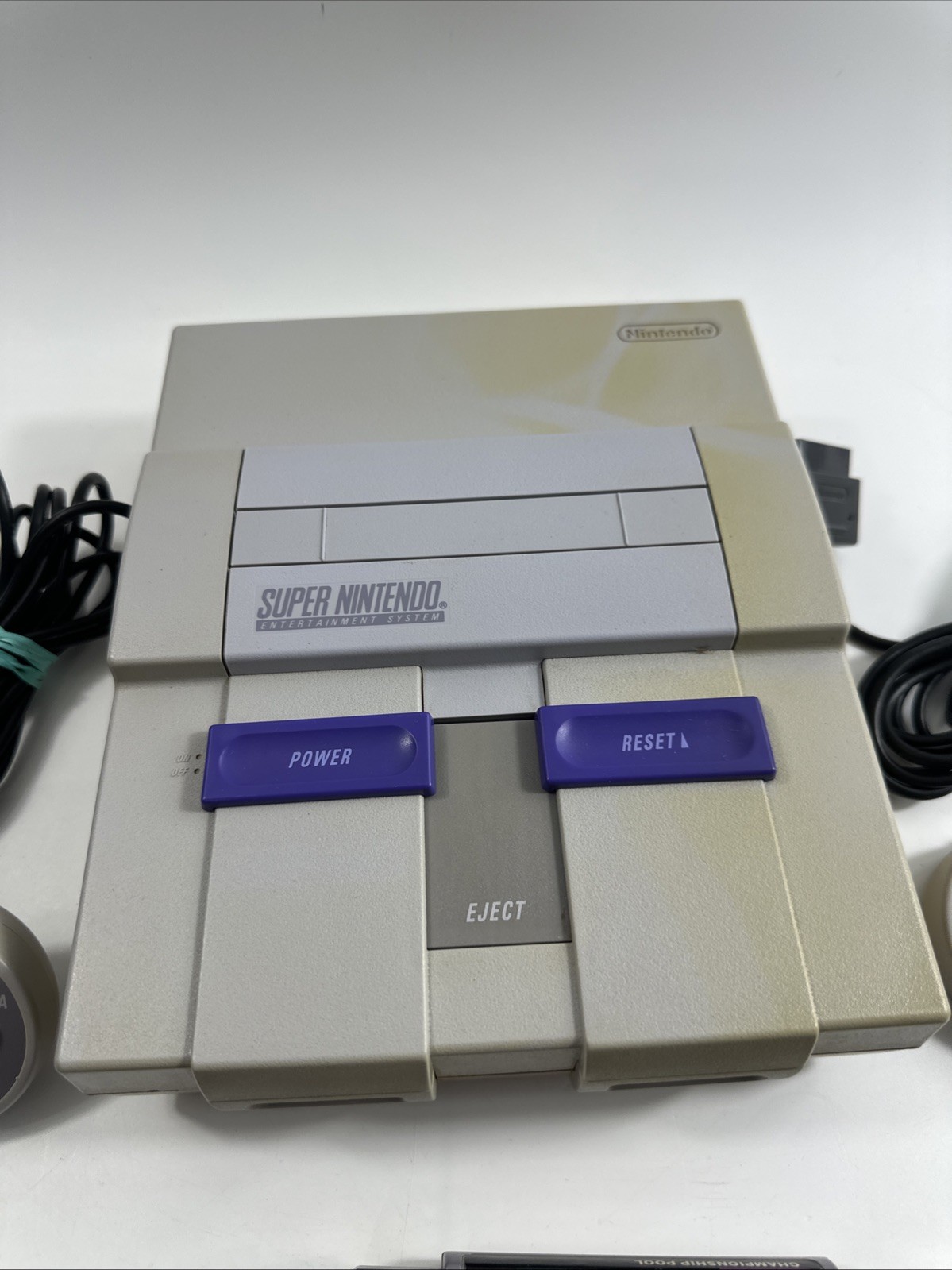 Super Nintendo SNES Starter Set Bundle Console w/3 games