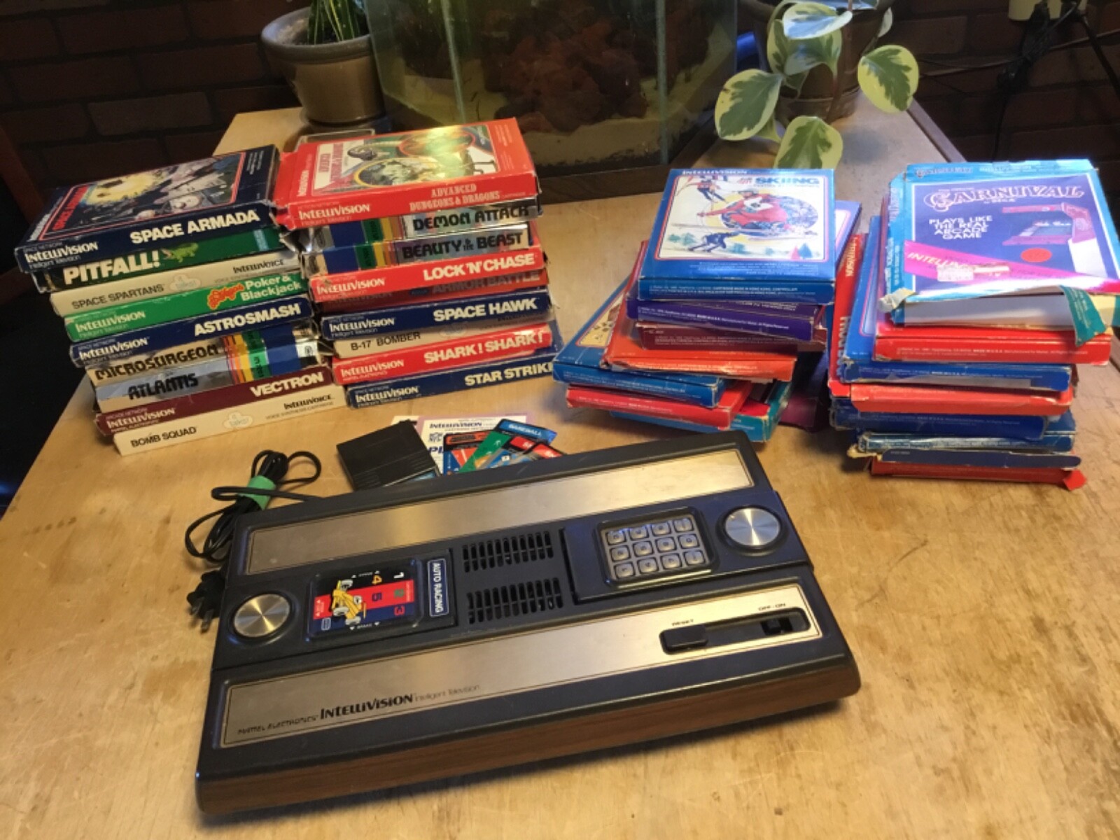 Intellivision Console w 18 Games, empty boxes, extras included, Model 2609, 1981