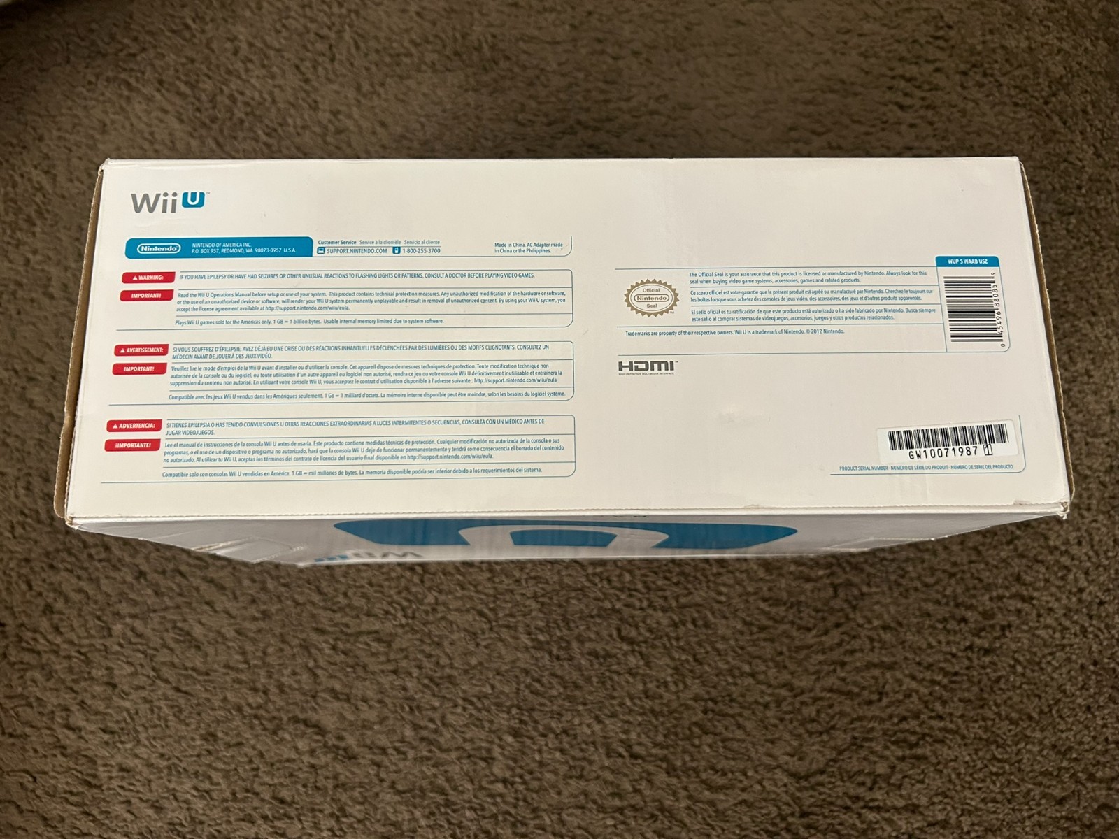BRAND NEW Nintendo Wii U 8GB System – White Console Basic Set