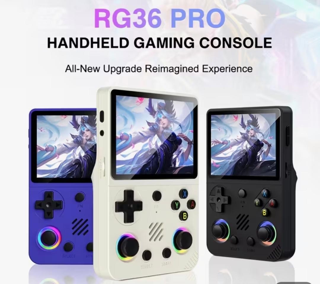 NEW-2025 Retro Handheld Game Console, 30+ Emulator 20,000 + VIDEO GAMES -PURPLE
