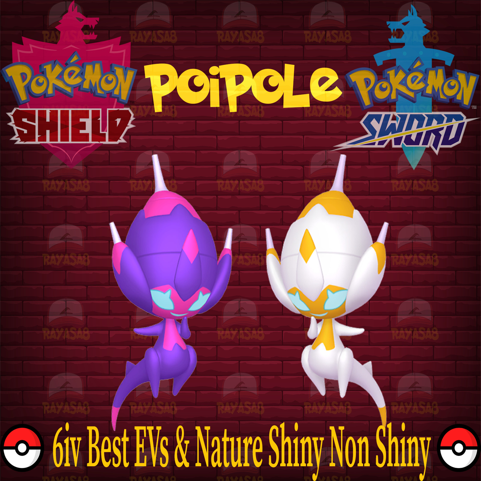 ?Poipole Ultra Beast Shiny Non Shiny Best Stats Pokemon Sword and Shield Home?