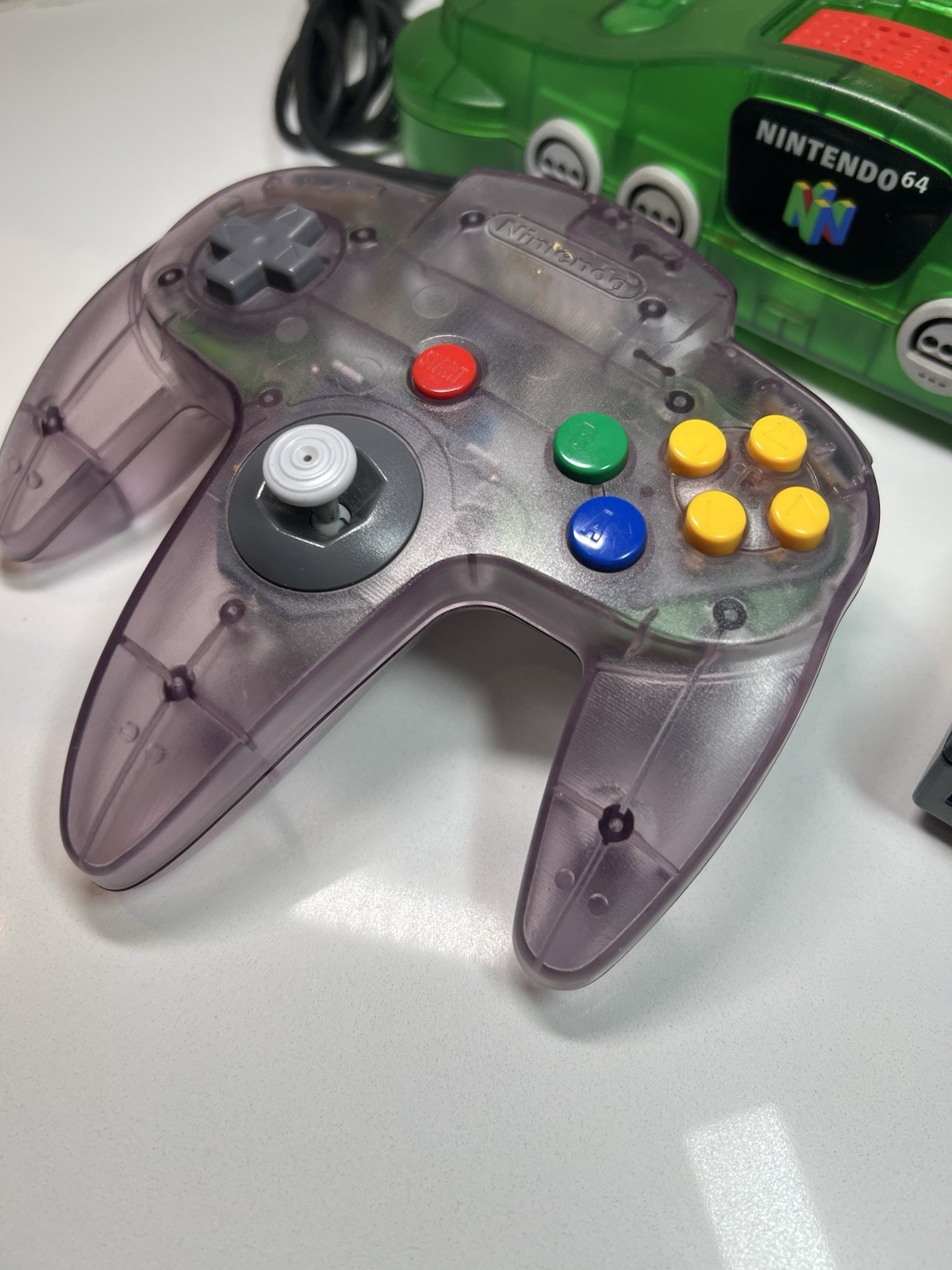 N64 Funtastic Nintendo 64 Jungle Green Console Expansion Pak & OEM Tested