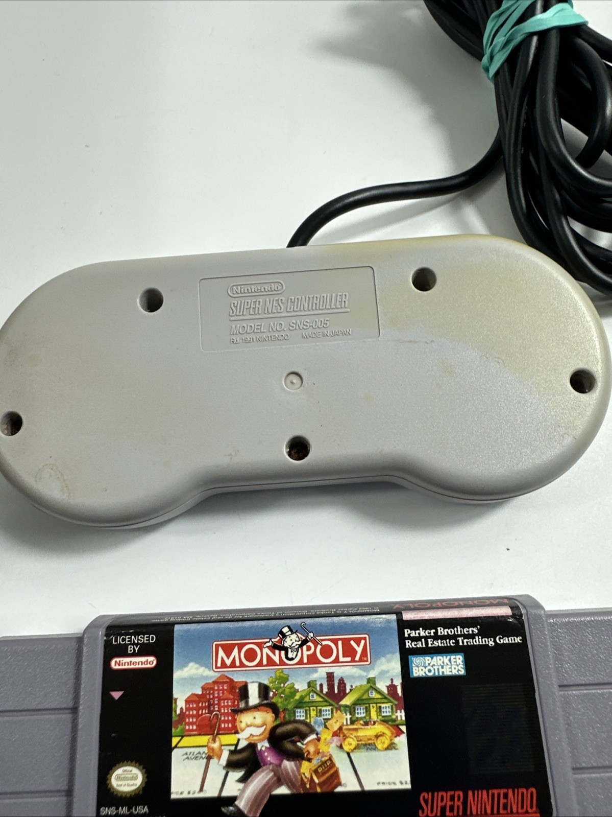 Super Nintendo SNES Starter Set Bundle Console w/3 games